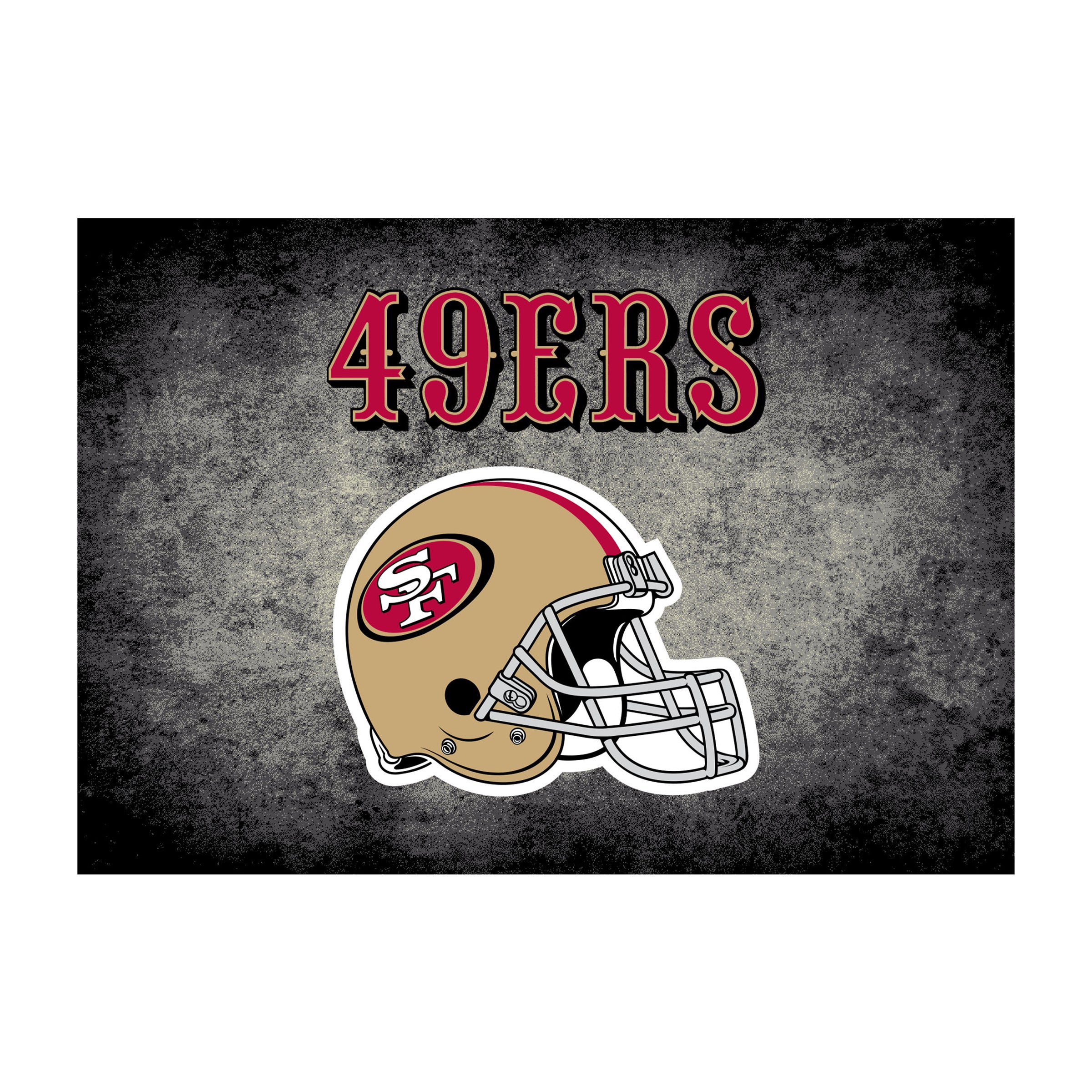 San Francisco 49ers Distressed