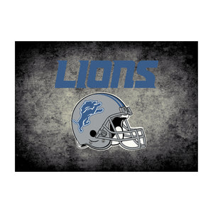 Detroit Lions Distressed