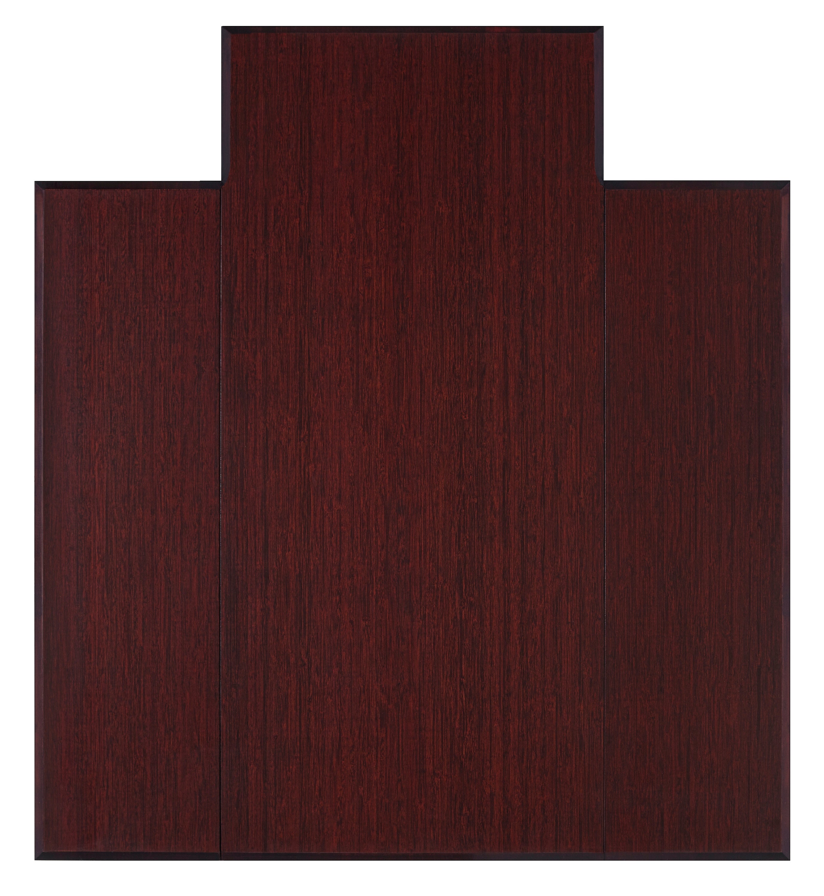 Dark Cherry Chair Mat Plush Bamboo with lip