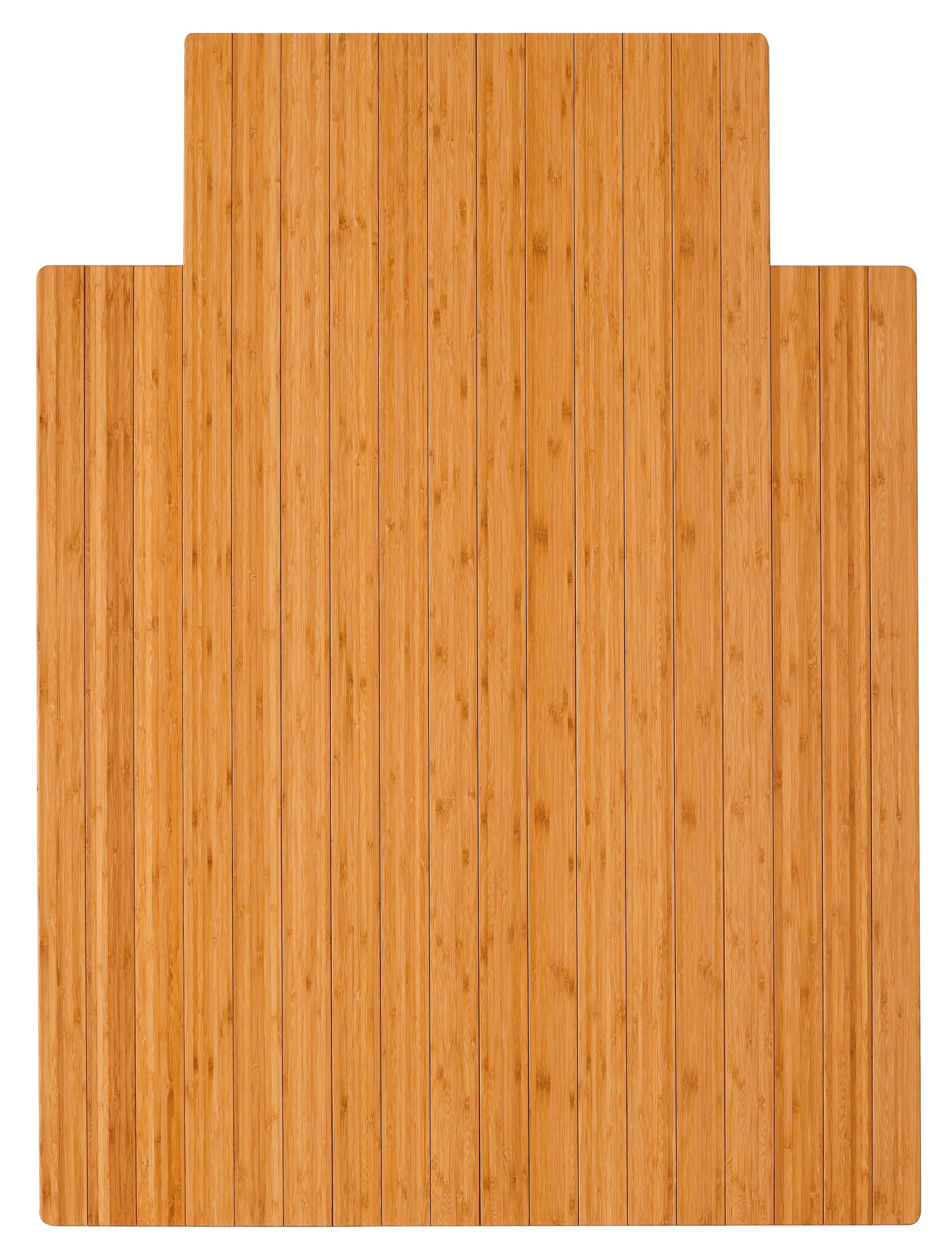 Natural Chair Mat Standard Bamboo with lip