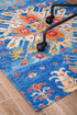 Las Cruces 1/2 Chair Mat Blue & Orange