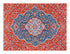 Meknes 1/4 Chair Mat Red & Blue