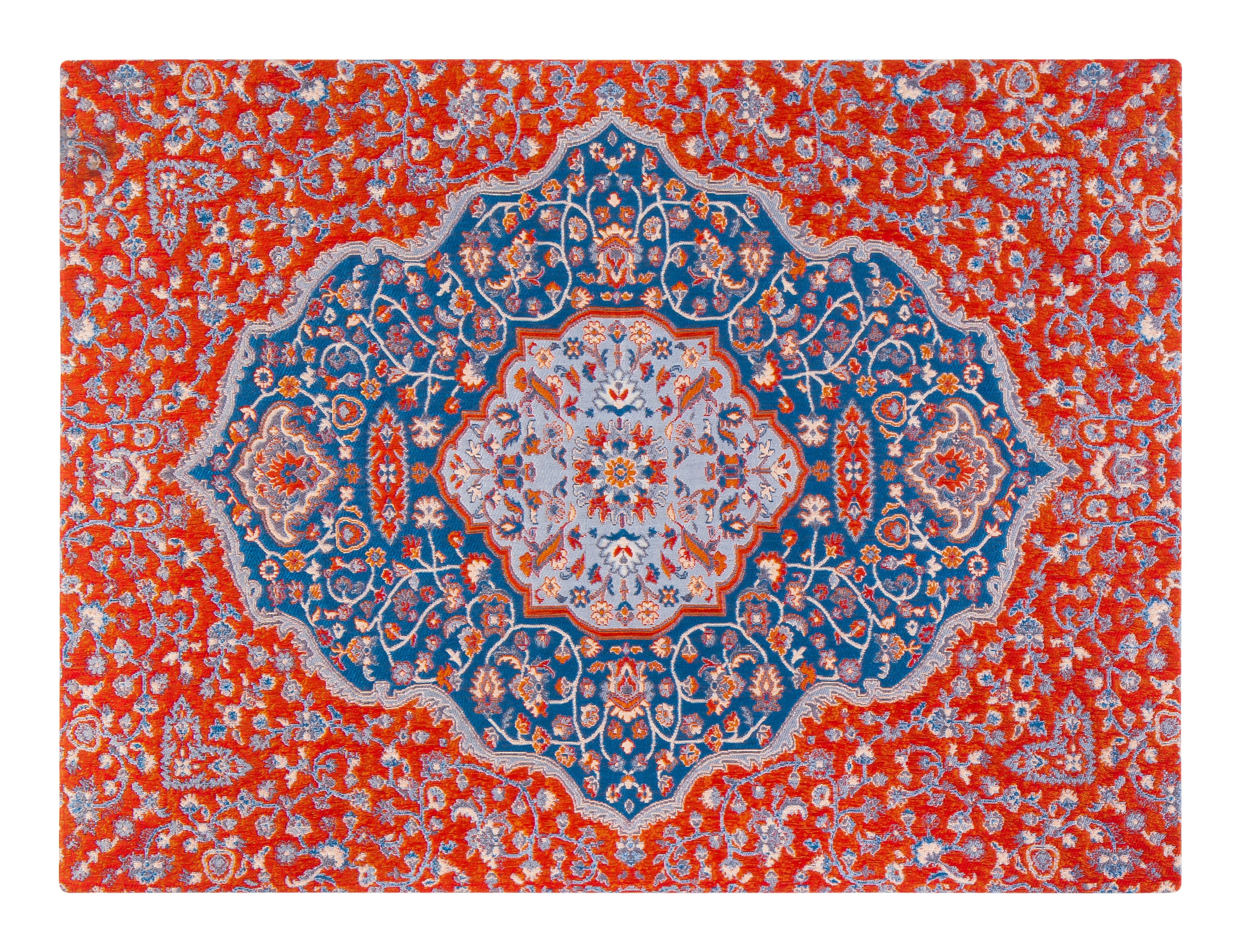 Meknes 1/2 Chair Mat Red & Blue