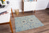 Tabriz 1/4 Chair Mat Blue & Beige