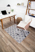 Mitte 1/4 Chair Mat Gray & Beige