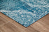 Maldives 1/4 Chair Mat Blue & Ivory