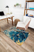 Bilbao 1/2 Chair Mat Blue & Orange