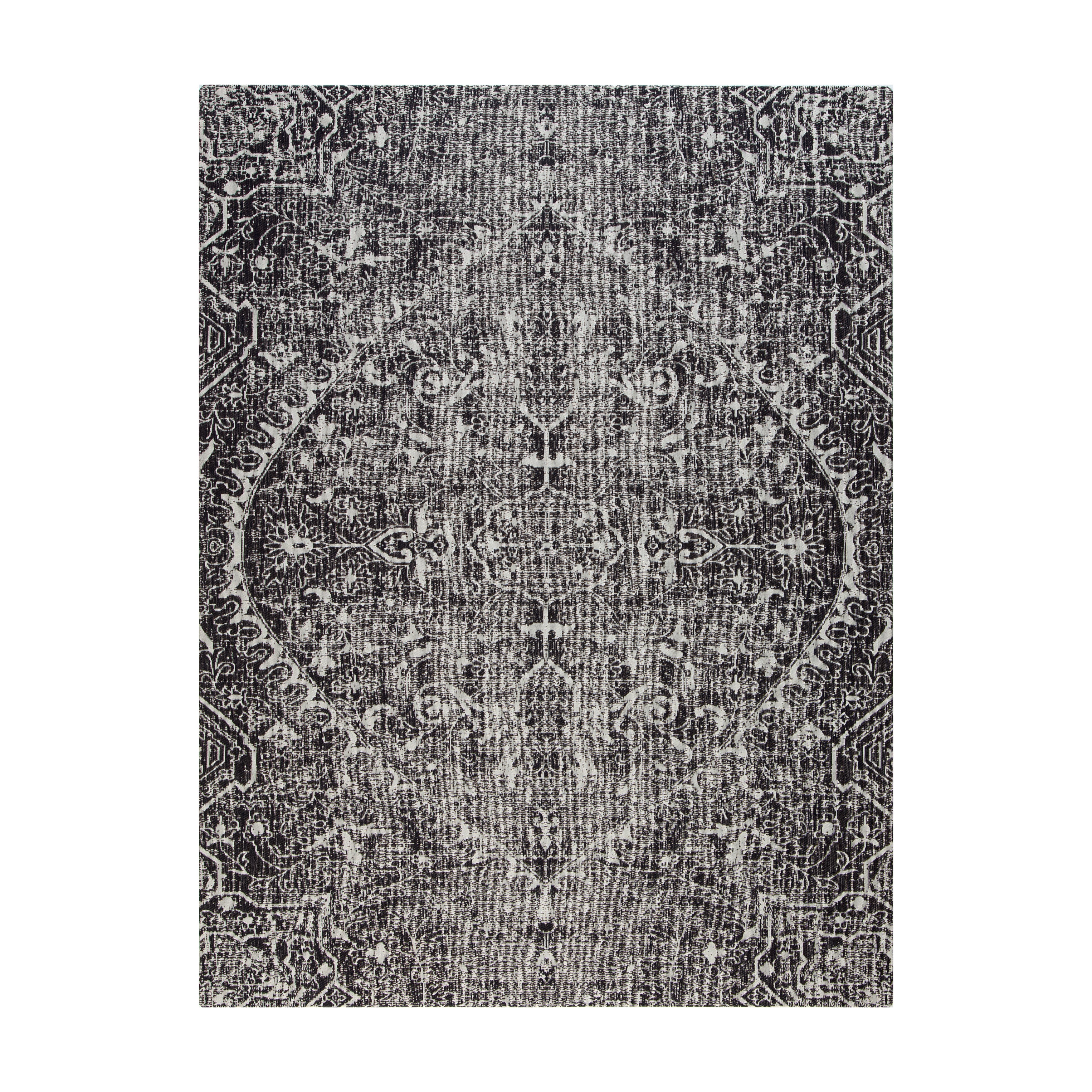 La Cienega 1/4 Chair Mat Black & White