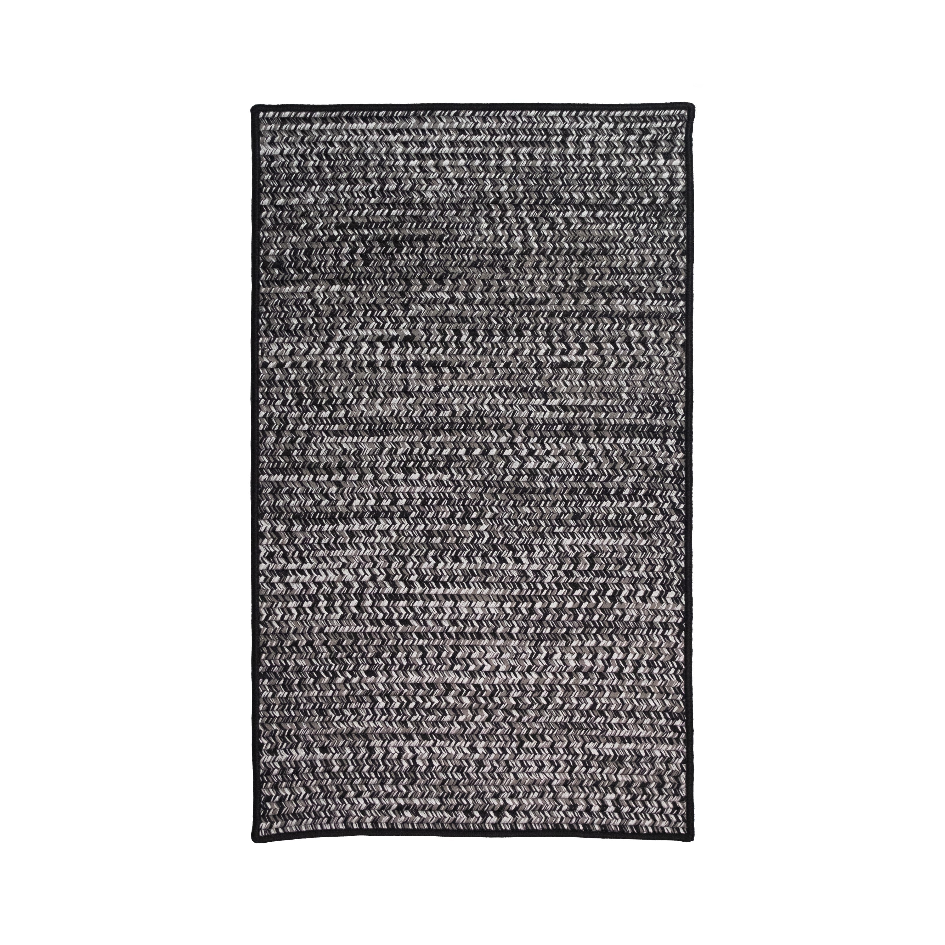 Crestwood Tweed Rugs Ash Black CR12