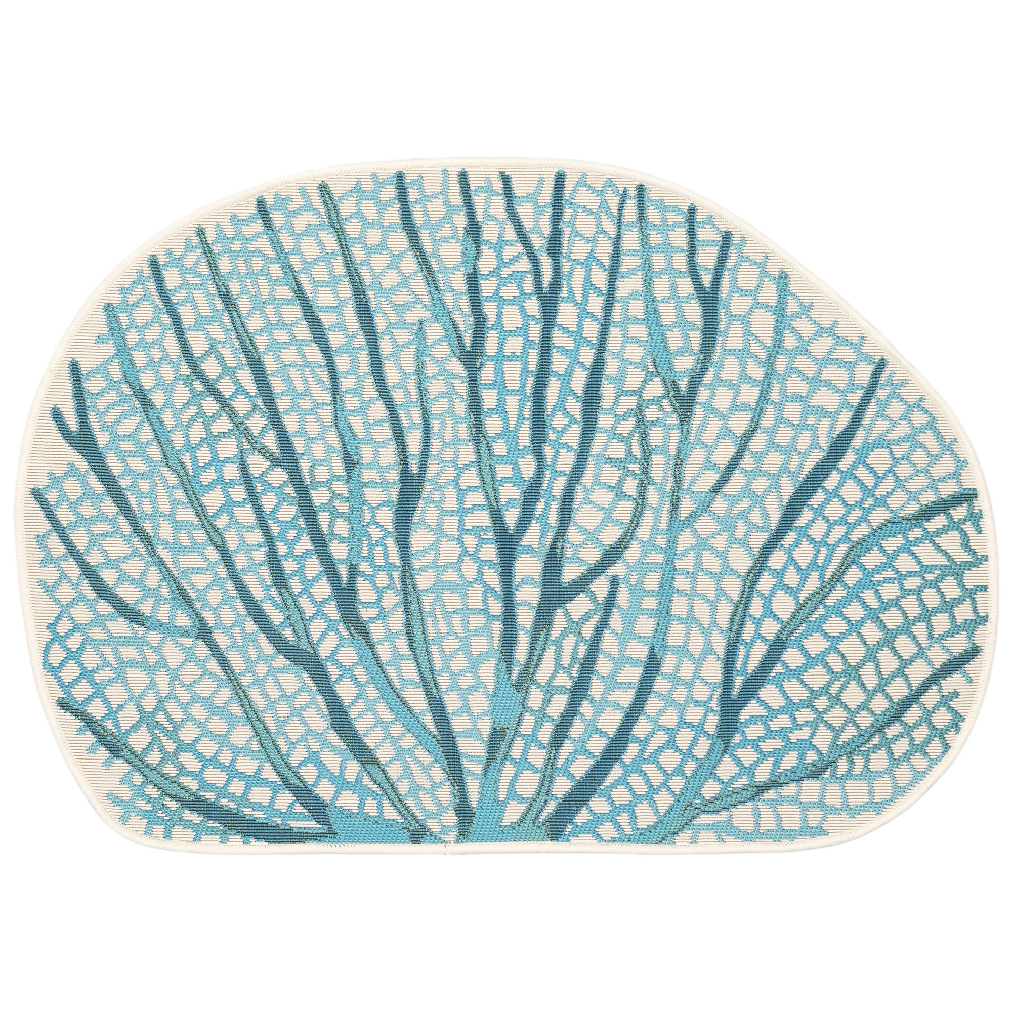 Esencia Coral Fan Blue