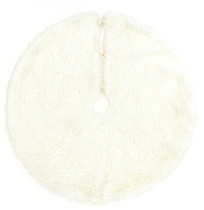 Furry Tree Skirt FTS-1 White