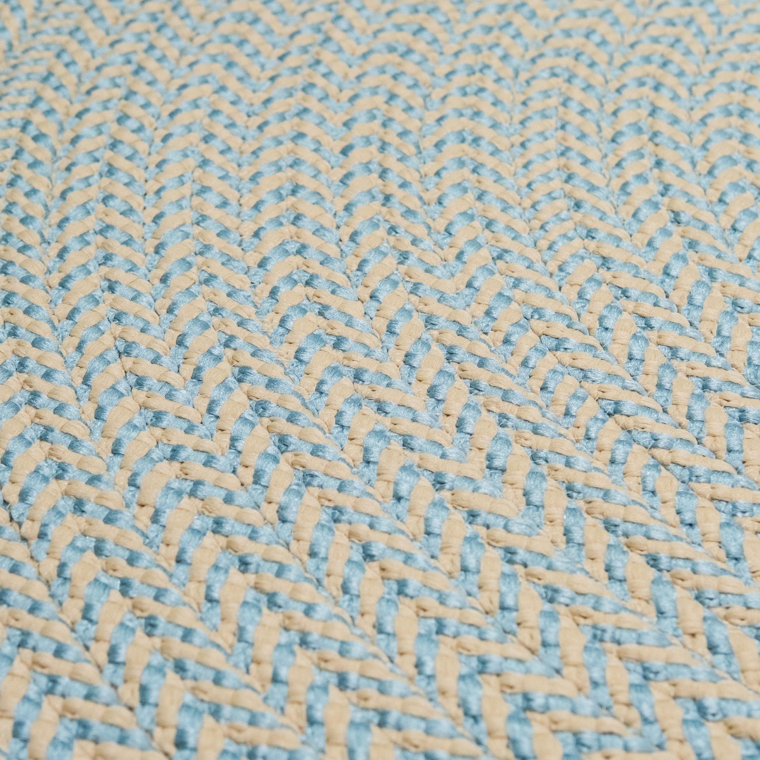 Ibiza Woven Chevron Rugs Sky IB07