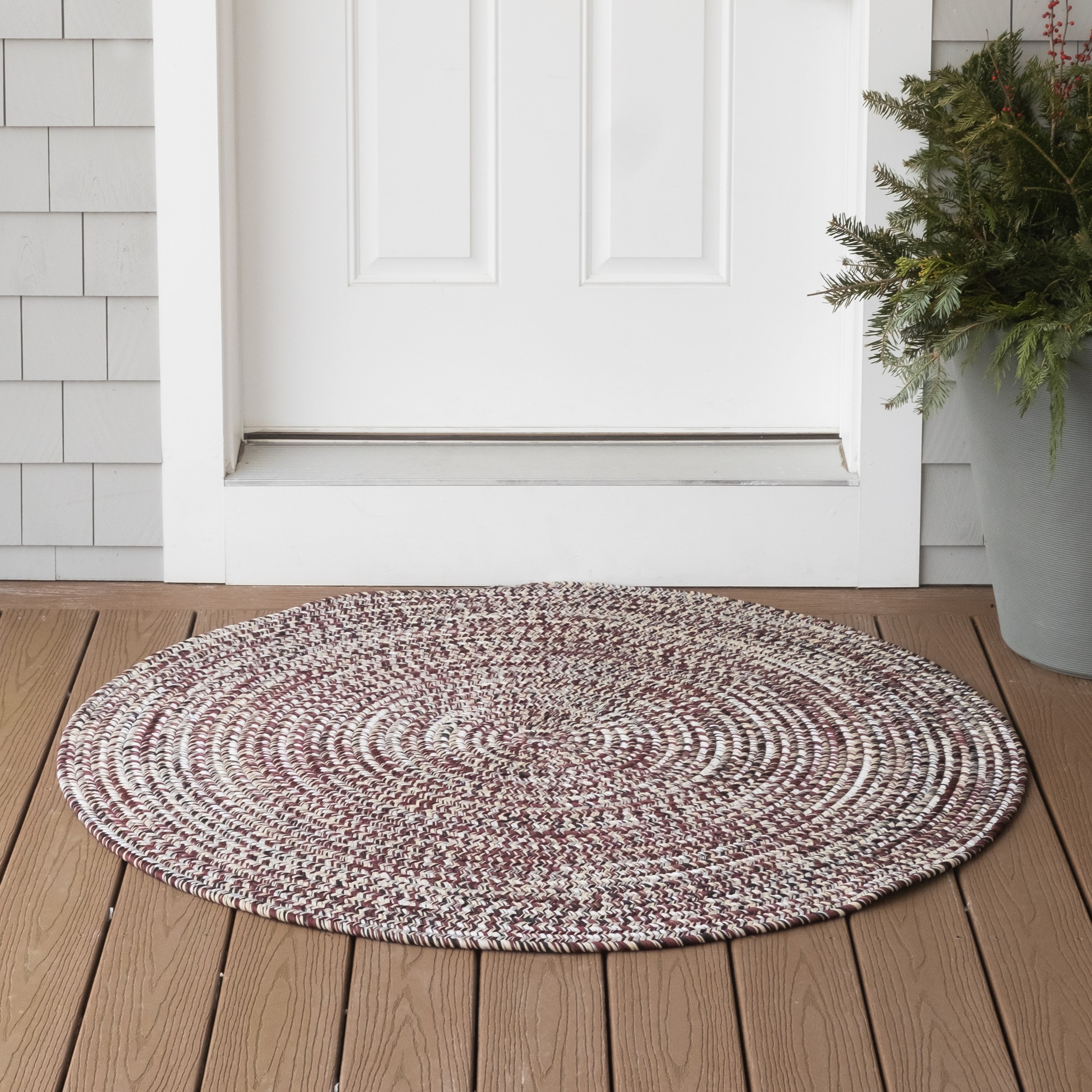 Luna Tweed Rugs Garnet Ash LA55