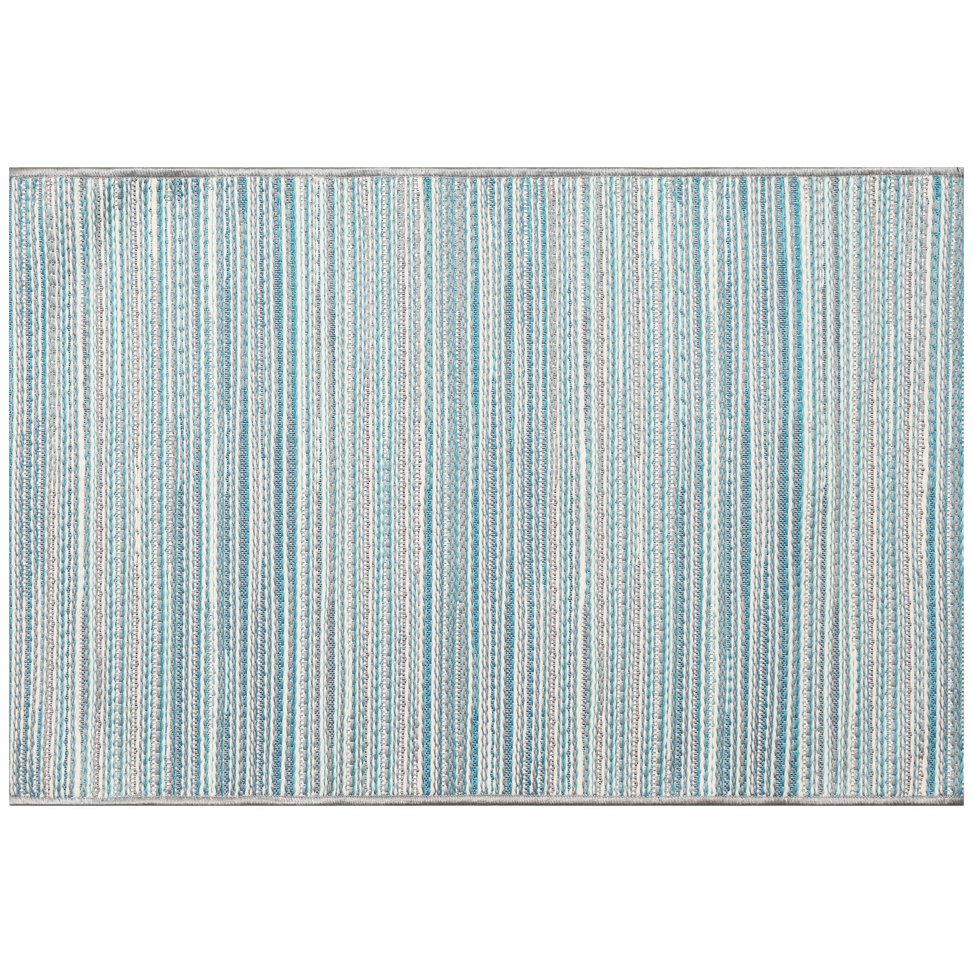 Miranda Tweed Stripe Aqua