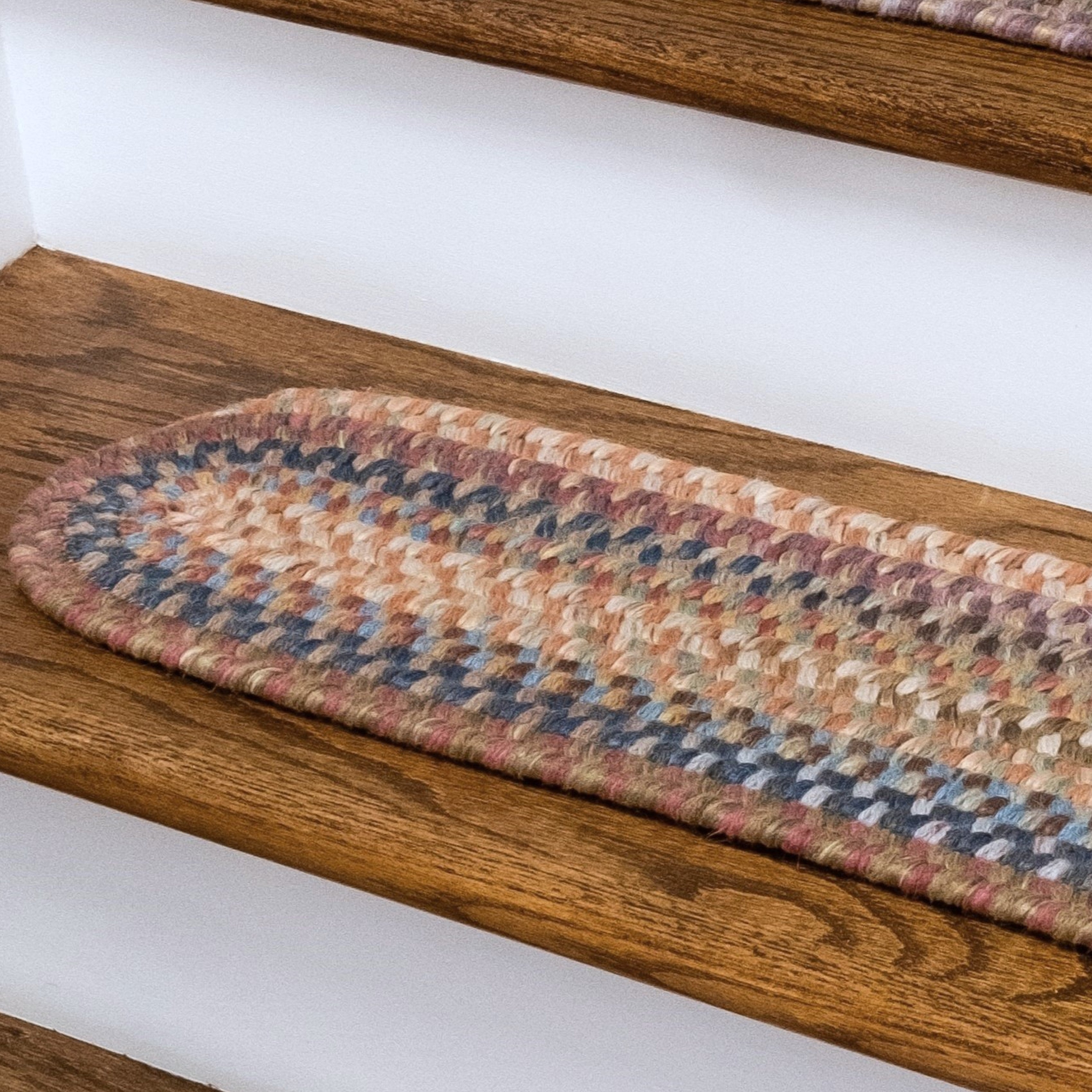 New England Braid Stair Treads Floral NE01