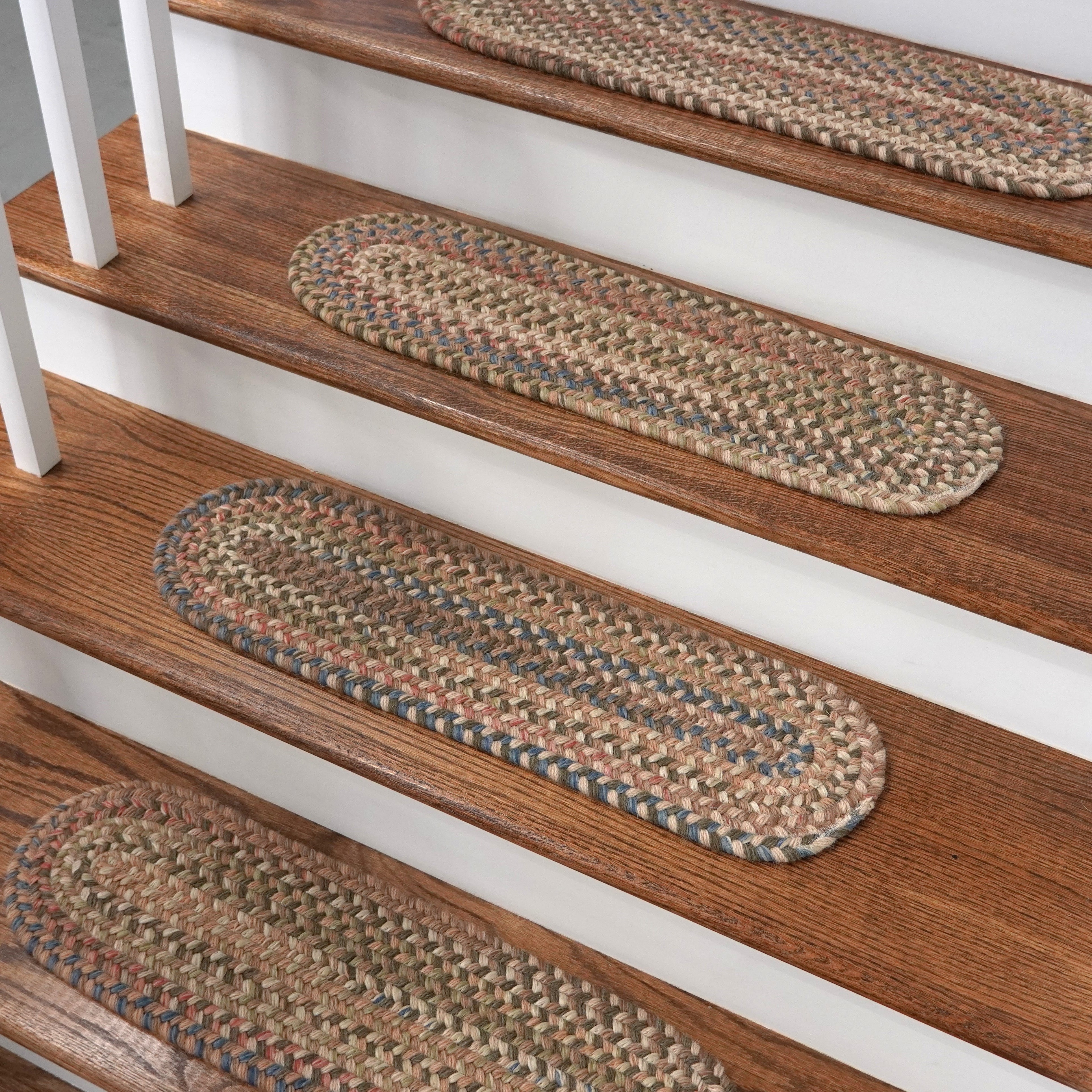 New England Braid Stair Treads Urban Brown NE02