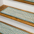 Monterey Wool Tweed Stair Treads Teal RY49