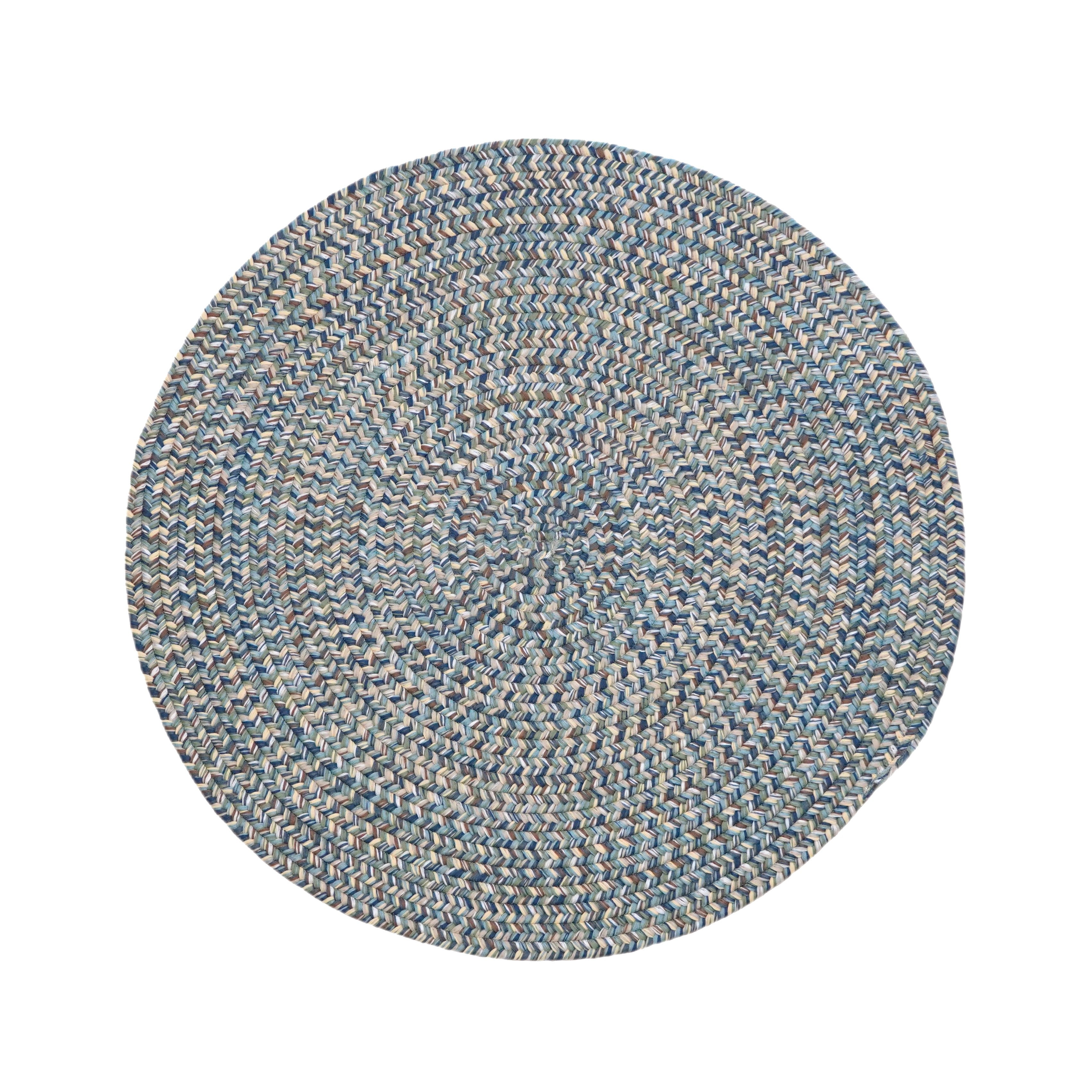 Hazel Tweed Round Harbor Blue ZE52