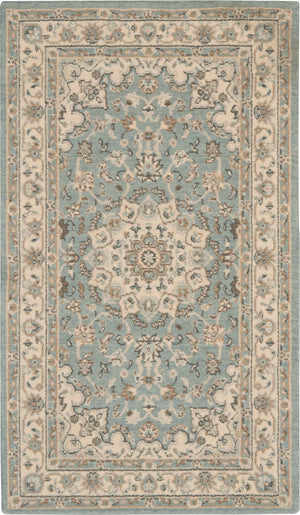 Living Treasures LI15 Aqua/Ivory