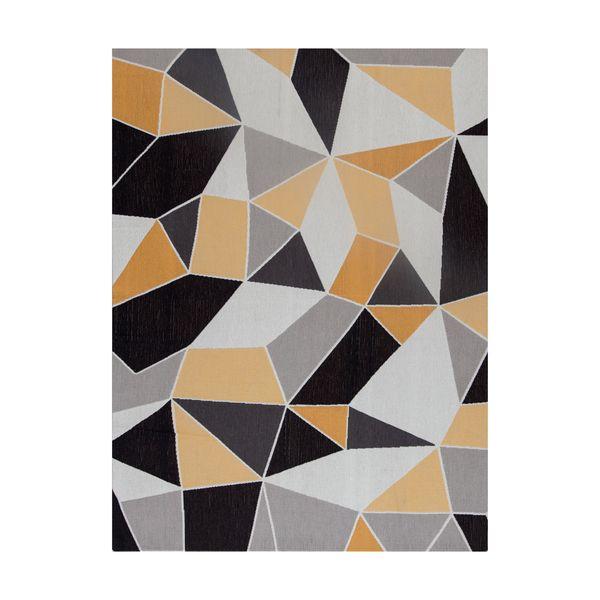 Figueres 1/2 Chair Mat Yellow & Gray