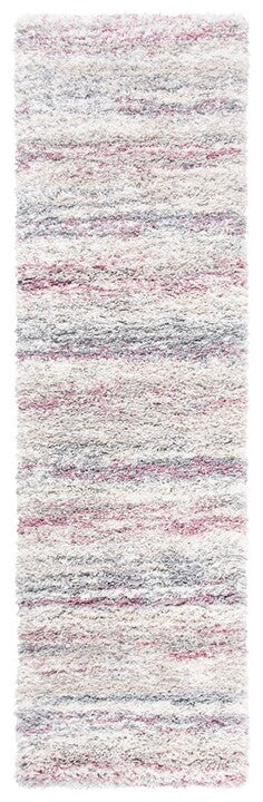 Fontana Shag  FNT842B Ivory / Pink