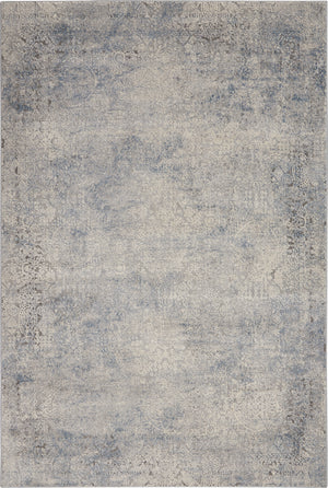 Rustic Textures RUS09 Ivory/Grey/Blue