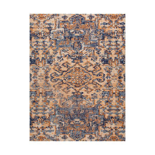 Onondaga 1/2 Chair Mat Blue & Orange