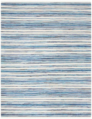 Rag Rug RAR126B IVORY / BLUE