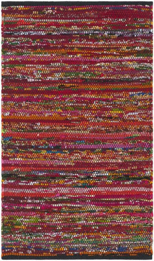 Rag Rug RAR250H FUCHSIA / BLACK