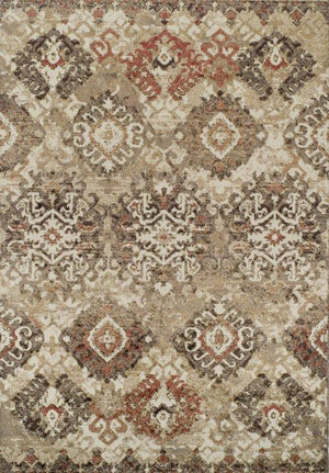 BLAIR DISTRESSED IKAT BEIGE/IVORY