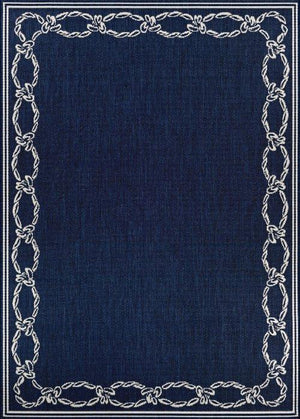 RECIFE ROPE KNOT IVORY/INDIGO