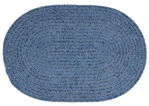 Barefoot Chenille Bath Rug Blue BF04