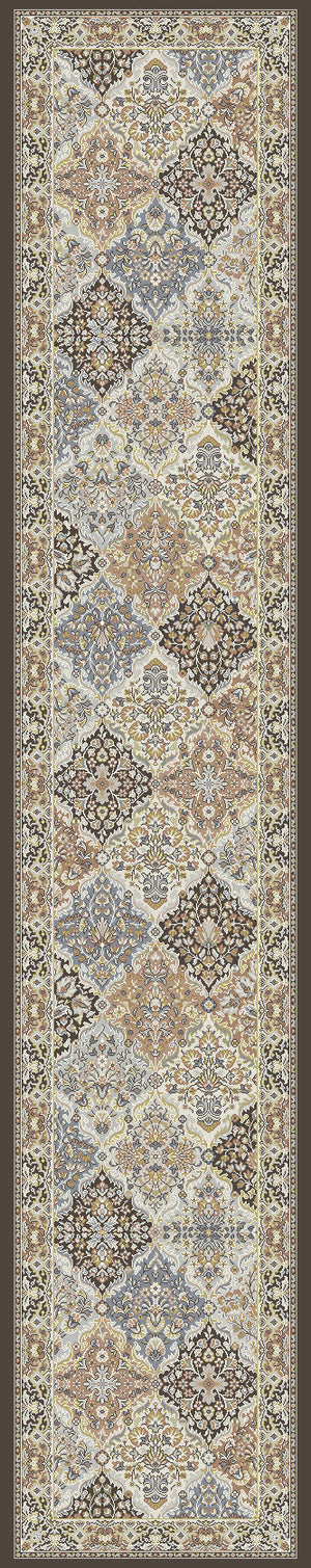 ANCIENT GARDEN 57008 Brown/Blue