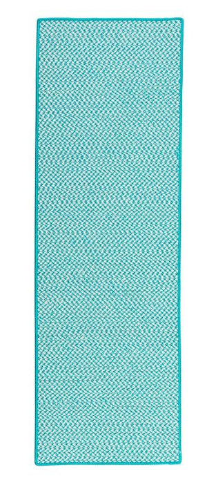 Outdoor Houndstooth Tweed Turquoise OT57