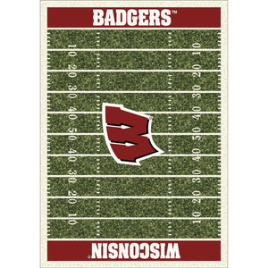 Wisconsin 1490 College Homefield Rug