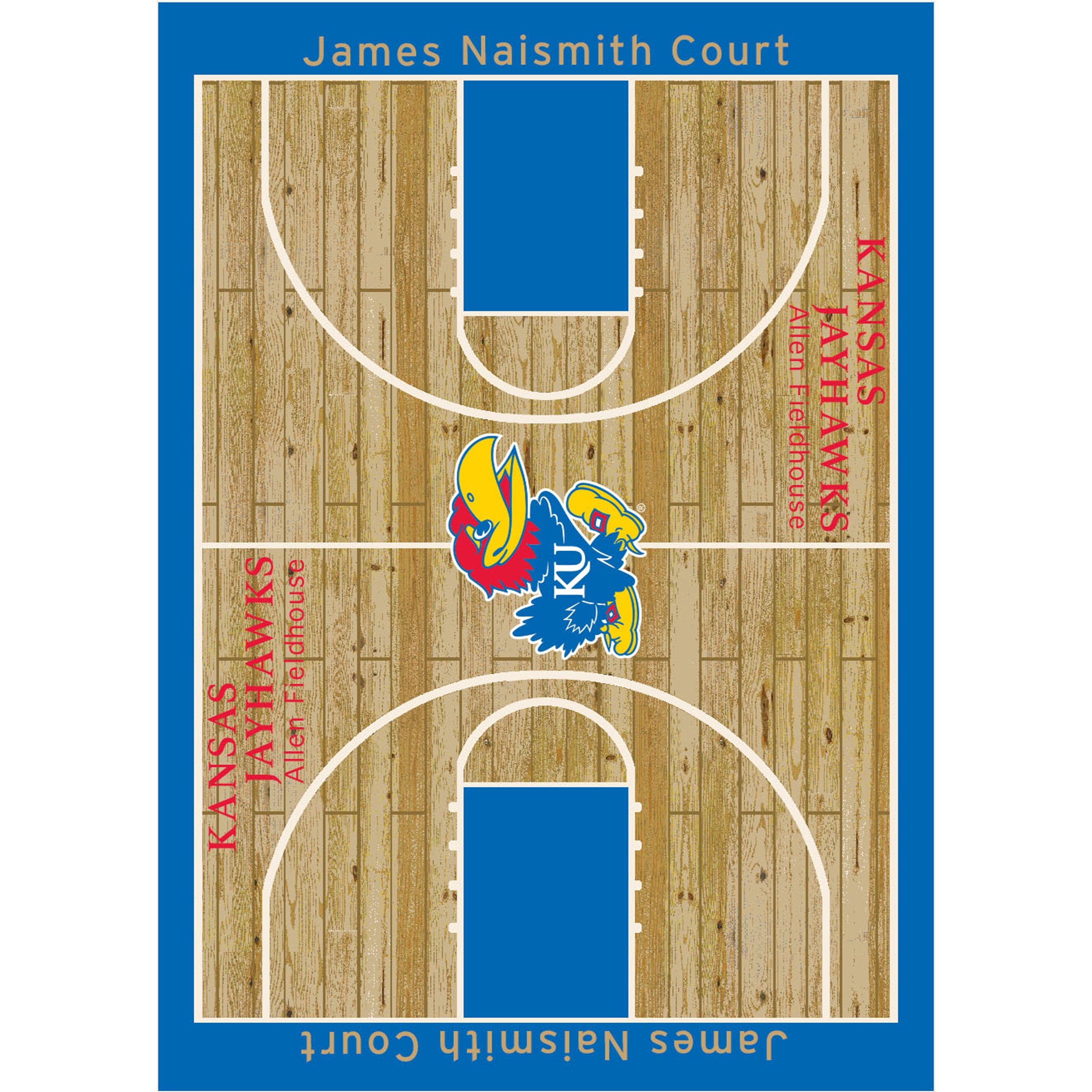 University of Kansas 1120 College Court Rug