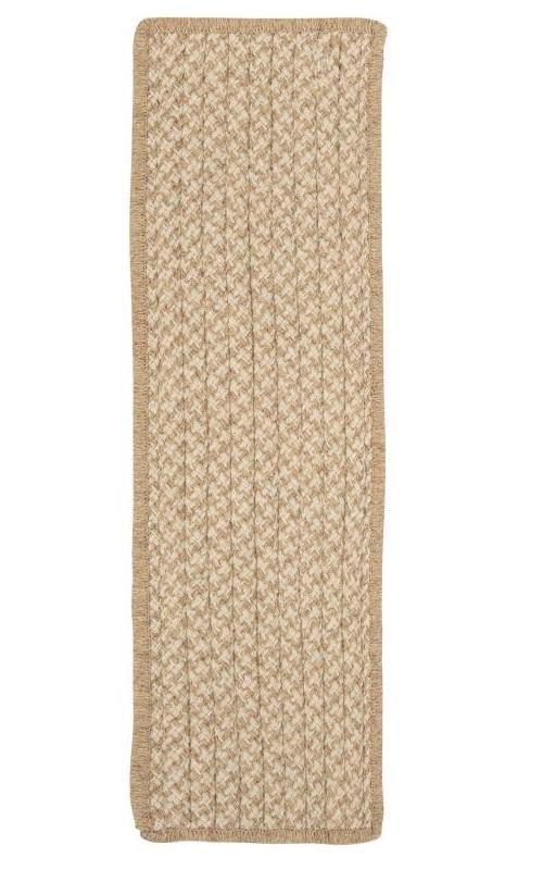 Natural Wool Houndstooth Tea Stair Tread (set 13)