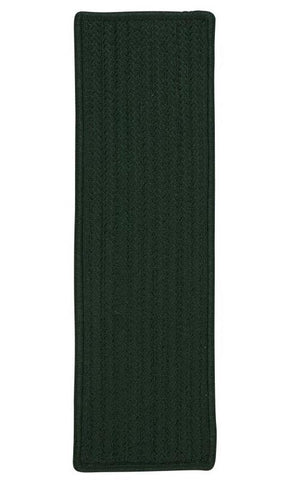 Simply Home Solid Dark Green Stair Tread (set 13)