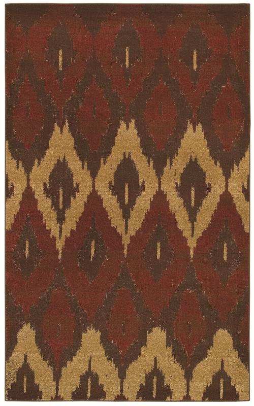 Alameda Cultural Weave Maroon Beige