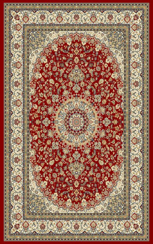 ANCIENT GARDEN 57119 RED/IVORY