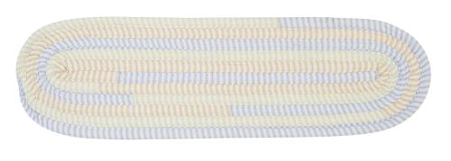 Ticking Stripe Starlight Stair Tread Oval (set 13)