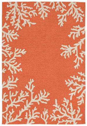 Capri Coral Border Orange