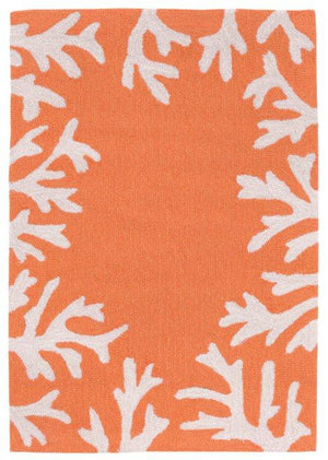 Capri Coral Border Orange