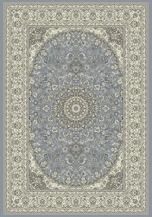 ANCIENT GARDEN 57119 STEEL BLUE/CREAM