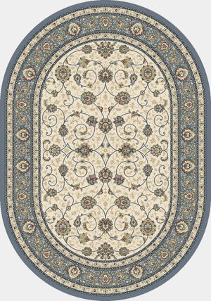 ANCIENT GARDEN 57120 IVORY/LIGHT BLUE