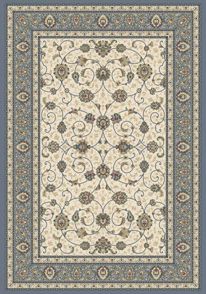 ANCIENT GARDEN 57120 IVORY/LIGHT BLUE