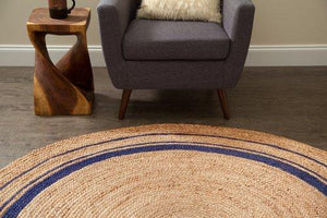 Kerala Midnite Jute Rug Tan