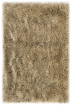 Faux Sheep Skin FSS438B LIGHT GREY / BLACK