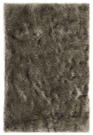 Faux Sheep Skin FSS452D GREY / BLACK