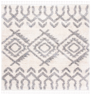 Berber Fringe Shag BFG611A Cream / Grey